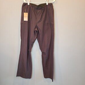 Paskho Pants NWT Nylon Pant Mens Small Chocolate Brown
